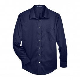 Devon & Jones DG530 Men\'s Crown Woven Collection Solid Stretch Twill - Navy