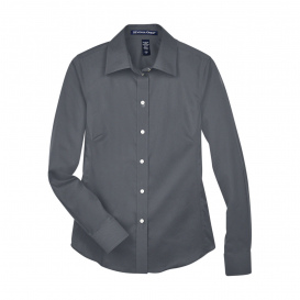 Devon & Jones DG530W Ladies Crown Woven Collection Solid Stretch Twill - Graphite