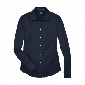 Devon & Jones DG530W Ladies Crown Woven Collection Solid Stretch Twill - Navy