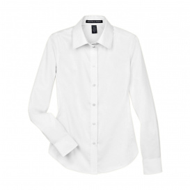 Devon & Jones DG530W Ladies Crown Woven Collection Solid Stretch Twill - White