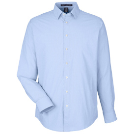 Devon & Jones DG537 CrownLux Performance Microstripe Shirt - French Blue/White
