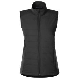 Devon & Jones DG706W Ladies New Classics Charleston Hybrid Vest - Black Melange/Black
