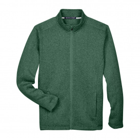 Devon & Jones DG793 Men\'s Bristol Full Zip Sweater Fleece Jacket - Forest Heather