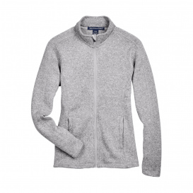 Devon & Jones DG793W Ladies Bristol Full Zip Sweater Fleece Jacket - Grey Heather