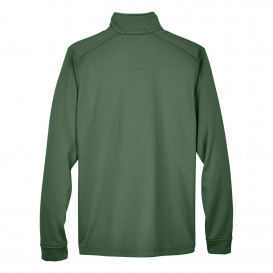 Devon & Jones DG796 Men\'s Newbury Colorblock Melange Fleece Full Zip - Forest/Forest Heather