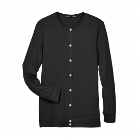 Devon & Jones DP181W Ladies Perfect Fit Ribbon Cardigan - Black
