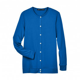 Devon & Jones DP181W Ladies Perfect Fit Ribbon Cardigan - French blue
