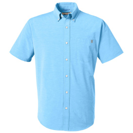 HUK H150154 Kona Solid Short Sleeve Shirt - Marolina Blue