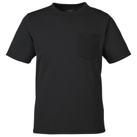 Harriton M118 Unisex Charge Snag and Soil Protect Long-Sleeve T-Shirt - Black