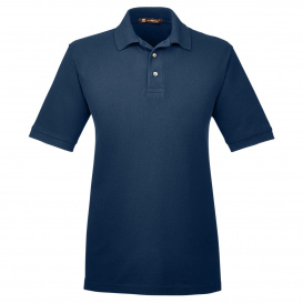 Harriton M200T Men\'s Tall 6 oz. Ringspun Cotton Pique Short-Sleeve Polo - Navy