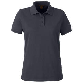 Harriton M205W Ladies Valiant Cotton Snag Protect Polo - Dark Charcoal