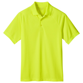 Harriton M208 Mens Charge Snag and Soil Protect Polo - Safety Yellow