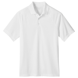Harriton M208 Mens Charge Snag and Soil Protect Polo - White