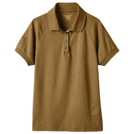 Harriton M208W Ladies Charge Snag and Soil Protect Polo - Coyote Brown
