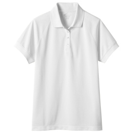 Harriton M208W Ladies Charge Snag and Soil Protect Polo - White