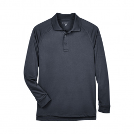 Harriton M211L Mens Advantage Snag Protection Plus Long-Sleeve Tactical Polo - Dark Charcoal