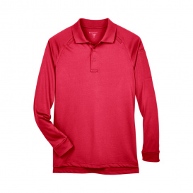 Harriton M211L Mens Advantage Snag Protection Plus Long-Sleeve Tactical Polo - Red