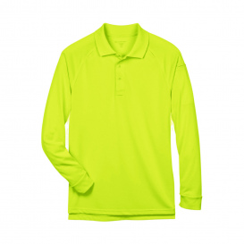 Harriton M211L Mens Advantage Snag Protection Plus Long-Sleeve Tactical Polo - Safety Yellow