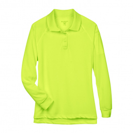 Harriton M211LW Ladies Advantage Snag Protection Plus Long Sleeve Tactical Polo - Safety Yellow