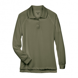 Harriton M211LW Ladies Advantage Snag Protection Plus Long Sleeve Tactical Polo - Tactical Green