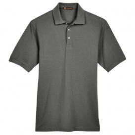 Harriton M265 Men\'s 5.6oz. Easy Blend Polo - Charcoal