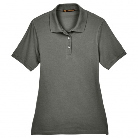 Harriton M265W Ladies 5.6 oz. Easy Blend Polo - Charcoal
