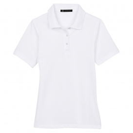 Harriton M265W Ladies 5.6 oz. Easy Blend Polo - White