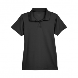 Harriton M315W Ladies 4 oz. Polytech Polo - Black