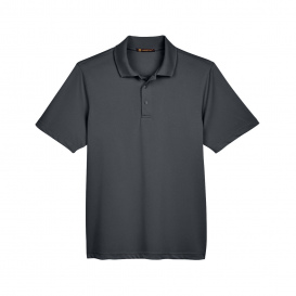 Harriton M345 Men\'s Advantage Snag Protection Plus IL Snap Placket Polo - Dark Charcoal