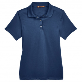 Harriton M345W Ladies Advantage Snag Protection Plus IL Snap Placket Polo - Dark Navy