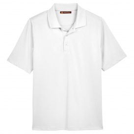Harriton M348 Men's Advantage Snag Protection Plus IL Polo - White