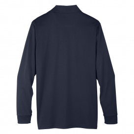 Harriton M348L Men's Advantage Snag Protection Plus IL Long Sleeve Polo - Dark Navy