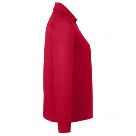 Harriton M348LW Ladies Advantage Snag Protection Plus IL Long Sleeve Polo - Red