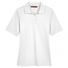 Harriton M348W Ladies Advantage Snag Protection Plus IL Polo - White