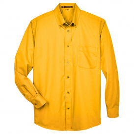 Harriton M500 Easy Blend Long-Sleeve Twill Shirt with Stain Release - Sunray Yellow