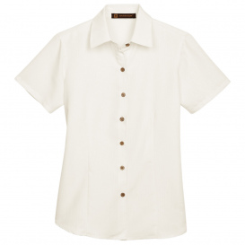 Harriton M560W Ladies Barbados Textured Camp Shirt - Creme