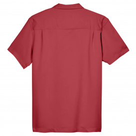 Harriton M570 Men\'s Bahama Cord Camp Shirt - Tile Red