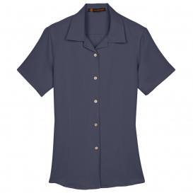 Harriton M570W Ladies Bahama Cord Camp Shirt - Navy