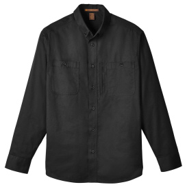 Harriton M585L Men\'s Advantage IL Long-Sleeve Work Shirt - Black