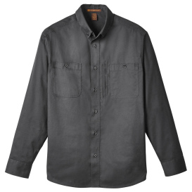 Harriton M585L Men's Advantage IL Long-Sleeve Work Shirt - Dark Charcoal