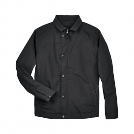 Harriton M705 Men's Auxiliary Canvas Work Jacket - Black