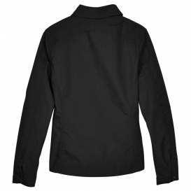 Harriton M705W Ladies Auxiliary Canvas Work Jacket - Black