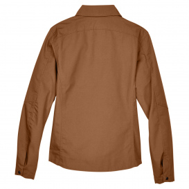 Harriton M705W Ladies Auxiliary Canvas Work Jacket - Duck Brown