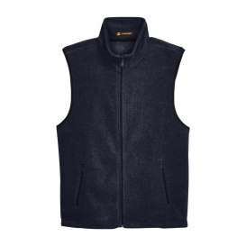 Harriton M985 Adult 8 oz. Fleece Vest - Navy