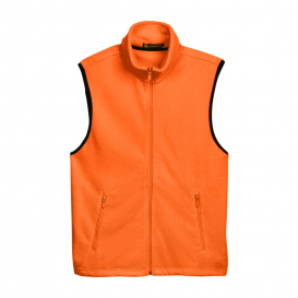 Harriton M985 Adult 8 oz. Fleece Vest - Safety Orange
