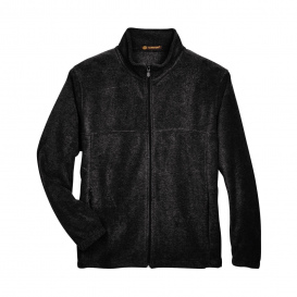 Harriton M990 Men\'s 8 oz. Full Zip Fleece - Black