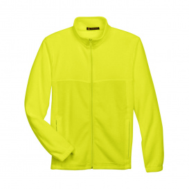 Harriton M990 Men\'s 8 oz. Full Zip Fleece - Safety Yellow