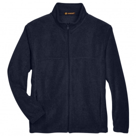 Harriton M990T Men's Tall 8 oz. Full Zip Fleece - Navy
