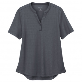 North End NE102W Ladies Replay Recycled Henley - Carbon
