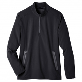 North End NE401 Men\'s Quest Stretch Quarter-Zip - Black/Carbon